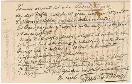 Lot #640 Ferruccio Busoni Handwritten Letter Signed - Image 2