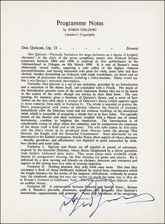 Lot #641 Composers Program - Image 2