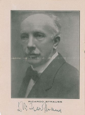 Lot #634 Richard Strauss Handwritten Letter Signed and Signed Photograph - Image 1