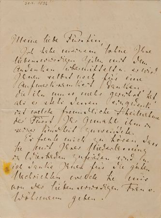 Lot #675 Cosima Wagner Handwritten Letter Signed - Image 1