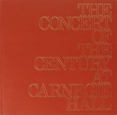 Lot #642 The Concert of the Century at Carnegie Hall Book - Image 2