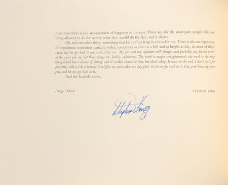 Lot #592 Stephen King Book - Image 1