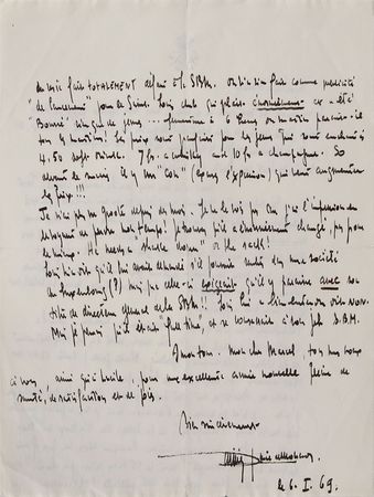 Lot #325 Prince Rainier of Monaco Handwritten Letter Signed - Image 2