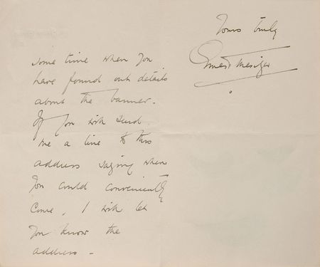 Lot #907 Ernest Thesiger: Early letter from the seldom-seen Thesiger - Image 2