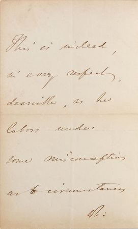 Lot #304 Benjamin Disraeli Handwritten Letter Signed - Image 2