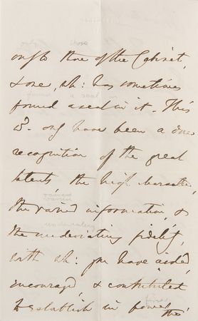 Lot #305 Benjamin Disraeli Handwritten Letter Signed - Image 2