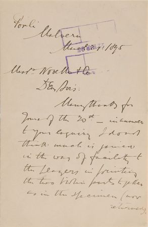 Lot #617 Edward Elgar Handwritten Letter Signed - Image 1