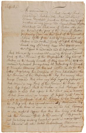 Lot #235 Samuel Adams, Sr Signed Document - Image 1