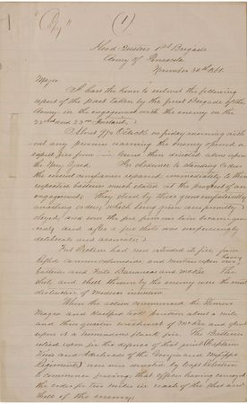 Lot #357 Adley H. Gladden: Report on the Battle of Pensacola - Image 1
