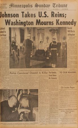 Lot #39 John F. Kennedy Assassination Newspapers Bound Newspapers - Image 2