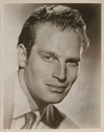 Lot #871 Charlton Heston Signed Photographs - Image 2
