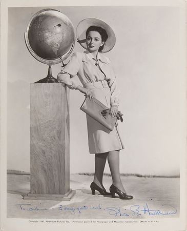 Lot #846 Olivia de Havilland Signed Photograph - Image 1