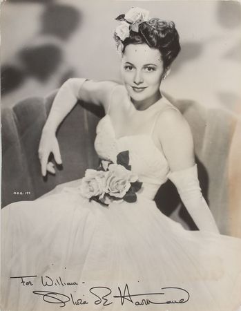 Lot #846 Olivia de Havilland Signed Photograph - Image 4