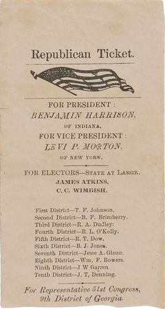 Lot #144 Benjamin Harrison - Image 1