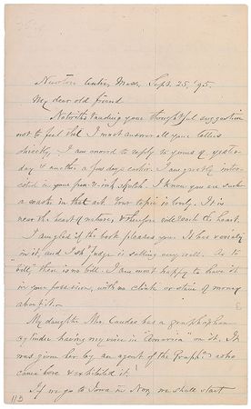 Lot #603 Samuel Francis Smith Handwritten Letter Signed - Image 1