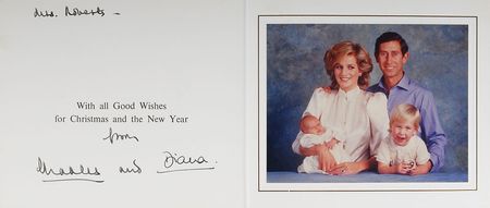 Lot #280 Princess Diana Christmas Card - Image 1