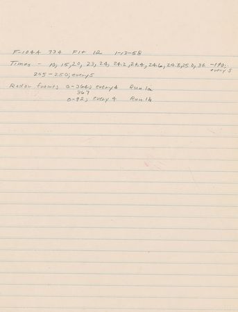 Lot #413 Neil Armstrong: 1958 Neil Armstrong F-104A Starfighter test flight report - Image 1