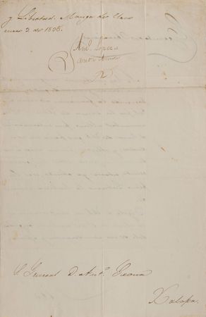Lot #275 Antonio Lopez de Santa Anna Signed Document - Image 2