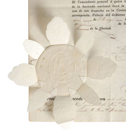 Lot #298 Anastasio Bustamante, Juan Almonte, and Vicente Filisola Signed Document - Image 2
