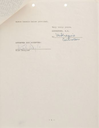 Lot #825 Actors and Actresses Signed Documents - Image 4