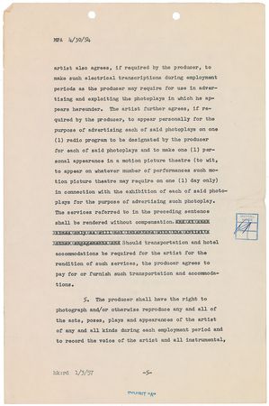 Lot #825 Actors and Actresses Signed Documents - Image 11