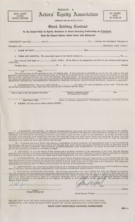 Lot #825 Actors and Actresses Signed Documents - Image 12