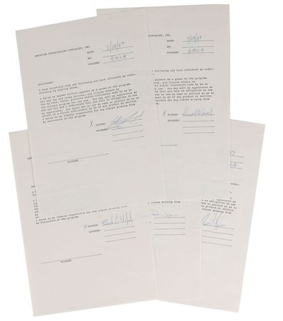 Lot #777 Popular Musicians Signed Documents - Image 6