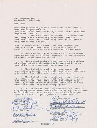 Lot #777 Popular Musicians Signed Documents - Image 7