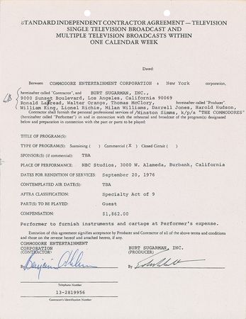 Lot #777 Popular Musicians Signed Documents - Image 8
