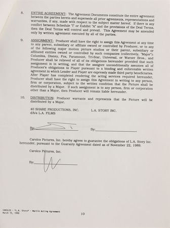 Lot #839 Comedians Signed Documents - Image 1
