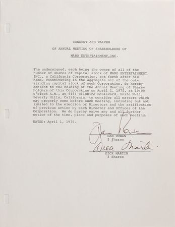 Lot #839 Comedians Signed Documents - Image 4
