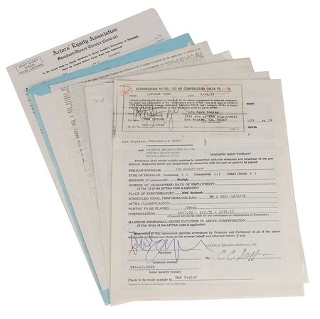Lot #904 Television Signed Documents - Image 1