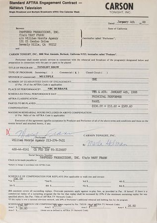 Lot #904 Television Signed Documents - Image 2