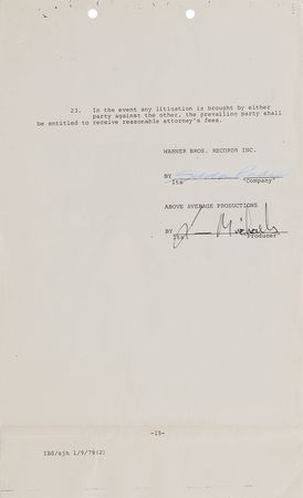 Lot #904 Television Signed Documents - Image 7