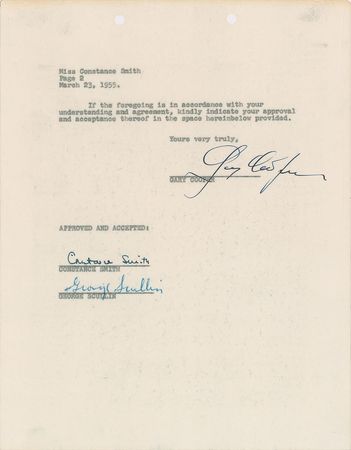Lot #822 Academy Award Winners Signed Documents - Image 2