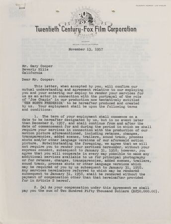 Lot #822 Academy Award Winners Signed Documents - Image 3