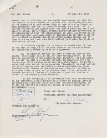Lot #822 Academy Award Winners Signed Documents - Image 4