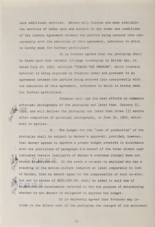 Lot #822 Academy Award Winners Signed Documents - Image 7