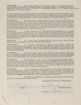 Lot #822 Academy Award Winners Signed Documents - Image 15