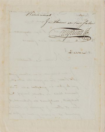 Lot #370 Pierre Augereau Signed Letter - Image 2