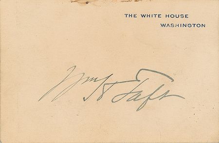Lot #153 William H. Taft White House Card - Image 1
