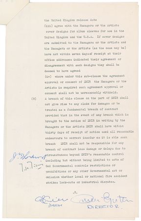 Lot #7007 Beatles EMI Royalty Document - Image 3