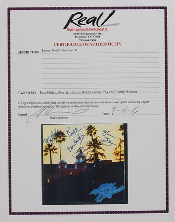 Lot #995  Eagles Signed Album - Image 3