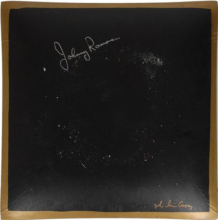 Lot #7303 Johnny Ramone Signed Hall of Fame Plate - Image 2