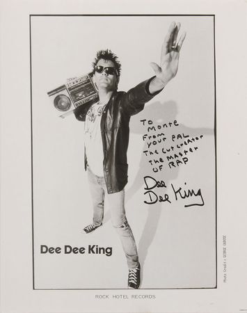Lot #7304 Dee Dee Ramone Signed Photograph and Wedding Invitation - Image 1