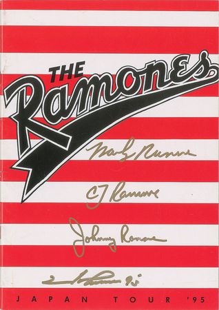 Lot #7301  Ramones Signed 1995 Japan Program - Image 1