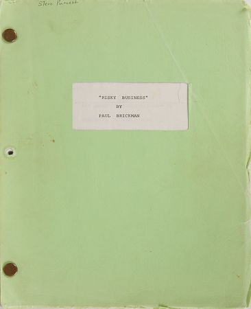 Lot #7418 Risky Business Script - Image 1