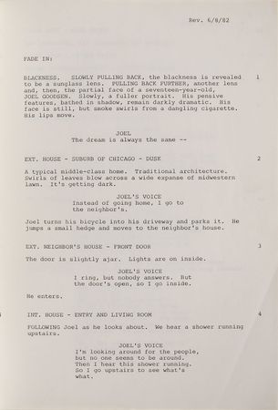 Lot #7418 Risky Business Script - Image 3