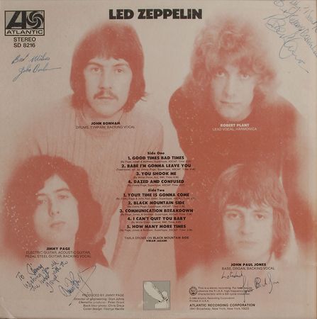 Lot #7123 Led Zeppelin Signed Album - Image 2