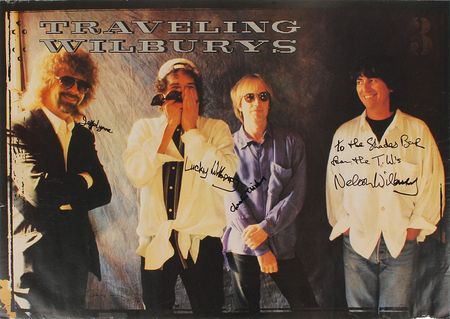 Lot #7323 Traveling Wilburys: Harrison and Petty Signed Poster - Image 1